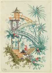 Design ornemental de Nouvelle suite de cahiers chinois à l